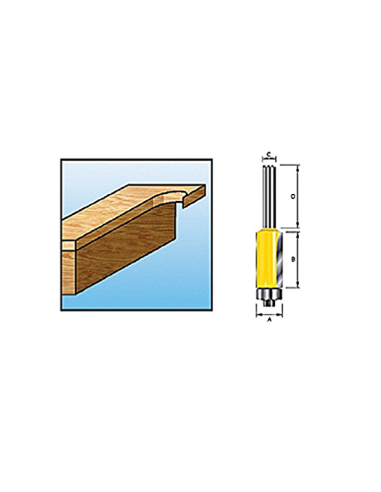 Makita D-47759 Fresa paneles rodamiento 8 mm