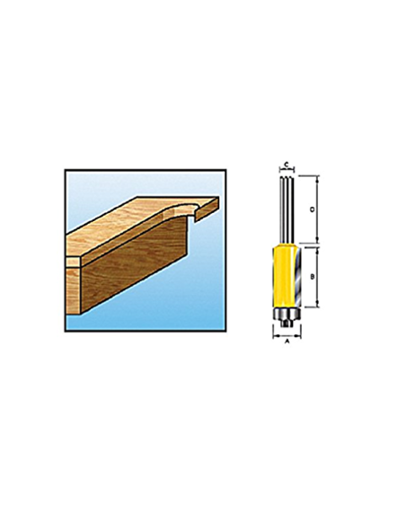 Makita D-47759 Fresa paneles rodamiento 8 mm
