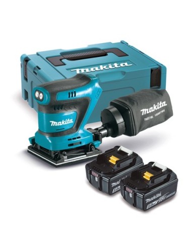 Makita DBO481RTJ Ljadora orbital 18V 5,0Ah LXT 114x140mm pinzas