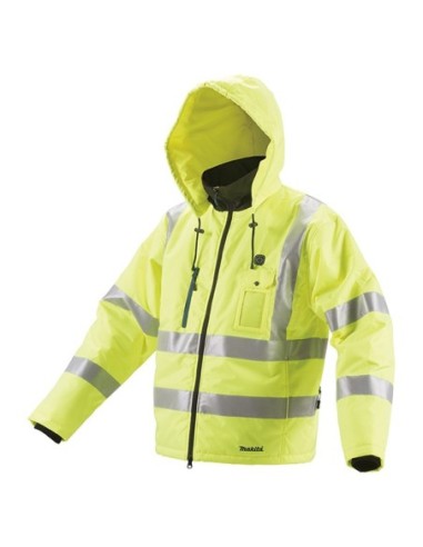 Makita DCJ206ZM Chaqueta calefactable de alta visibilidad 18V LXT Talla M