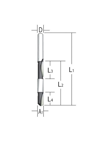 Makita D-09341 Fresa doble para paneles 6x6mm