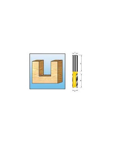 Makita D-10372 Fresa recta dos filos 25x8mm