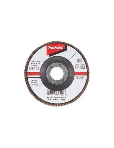 Makita D-28313 Disco de láminas de óxido de aluminio cerámico 115mm G80