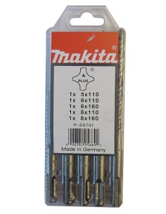 Makita P-29751 Estuche de brocas SDS-PLUS Mak2 5 pcs