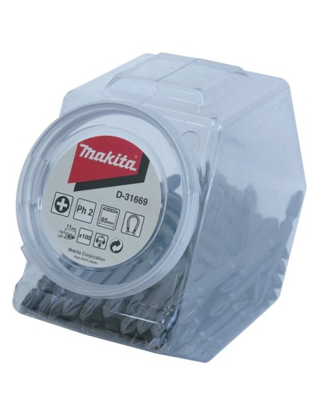 Makita D-31669 Bote de puntas dobles a granel PH2