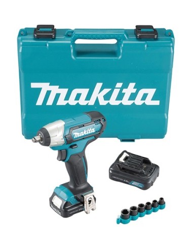 Makita TW140DSAEX Llave de impacto 12V CXT 140Nm + Llaves de vaso