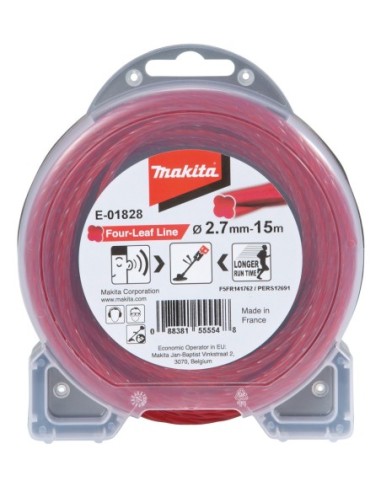 Makita E-01828 Hilo de nylon helicoidal 2,7 mm (15 m)