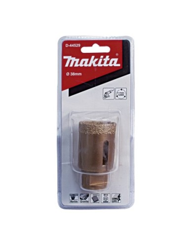 Makita D-44529 Broca de diamante para amoladora (especial porcelánico) 38 mm