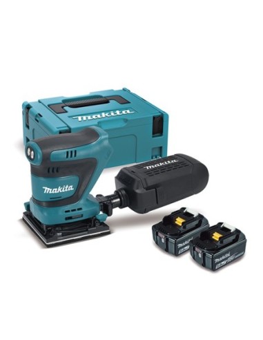 Makita DBO480RTJ Lijadora orbital BL 18V LXT 5,0Ah 93x185mm Makpac 2