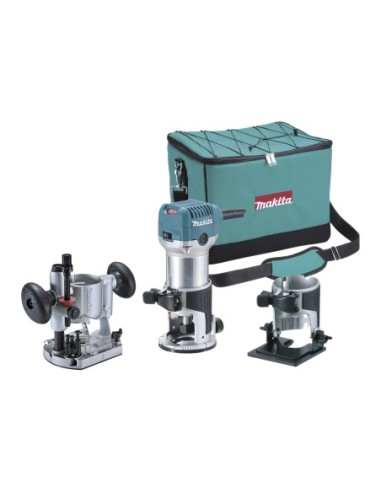 Makita RT0700CX2 Fresadora 6 y 8 mm