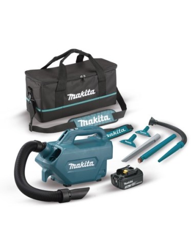 Makita DCL184RF Aspirador 18V 3,0 Ah LXT 500ml especial para coche