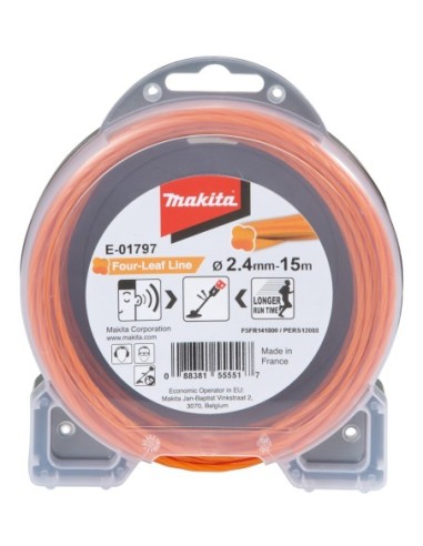 Makita E-01797 Hilo de nylon helicoidal 2,4 mm (15 m)