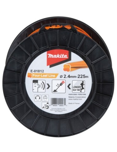 Makita E-01812 Hilo de nylon helicoidal 2,4 mm (225 m)