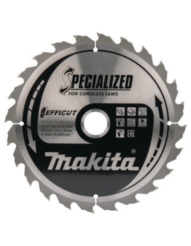 Makita E-01909 Disco Efficut TCT 235/30/24D incisión madera