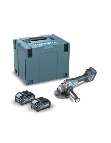 Makita GA022GM201 Miniamoladora angular BL 40Vmáx 4,0 Ah XGT 115 mm AWS