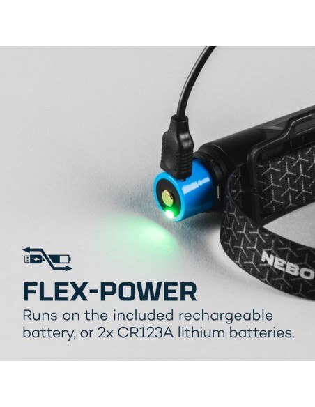 EINSTEIN 1000 FLEX - Foco frontal recarg/pilas 1000LM