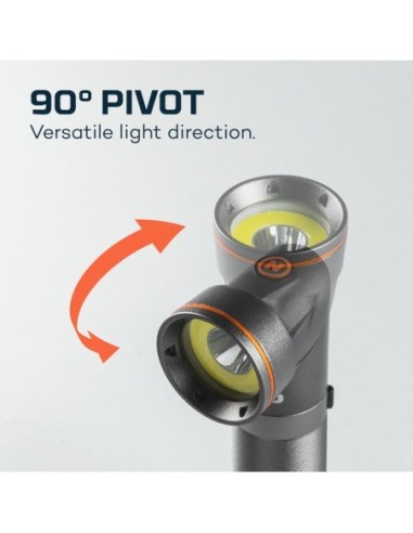 FRANKLIN PIVOT RC - Linterna cabezal pivotante 400LM