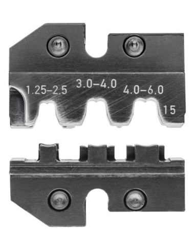 Mordaza intercambiable para conectores bandera y conectores faston no aislados KNIPEX 97 49 15