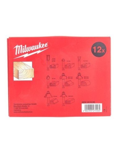 MILWAUKEE 4932451668 Juego de fresas para madera