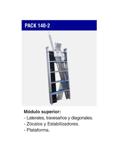 PACK-140-2 | Módulo superior para andamio RAPIDO 140