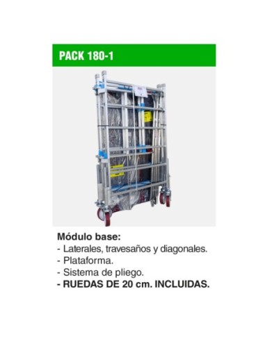 PACK-180-1 | Módulo base para andamio RAPIDO 180