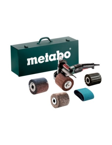 Pack Satinadora eléctrica + Caja de transporte de acero METABO 602259500 SE 17-200 RT