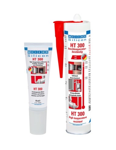 Silicona HT 300, rojo 310 ml