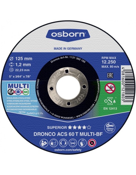 Pack de discos de corte ACS 60 T Multi Special (10 uds. en caja metálica)