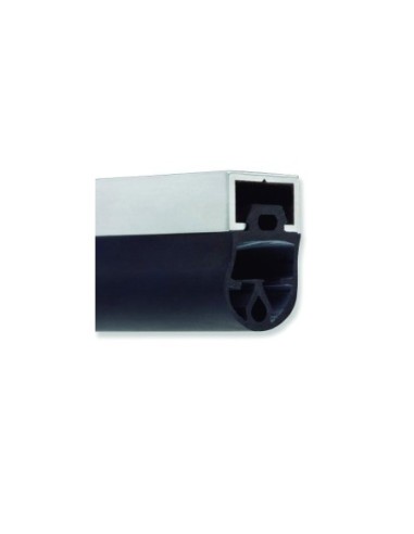 Perfil goma para puertas correderas y basculantes | 80-374 PERFIL ALUMINIO