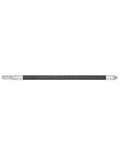 EXTENSIÓN FLEXIBLE CON BOQUILLA PARA BOMBAS O EQUIPOS DE ENGRASE, POLIESTER DE DOBLE TRENZA, 400 MM