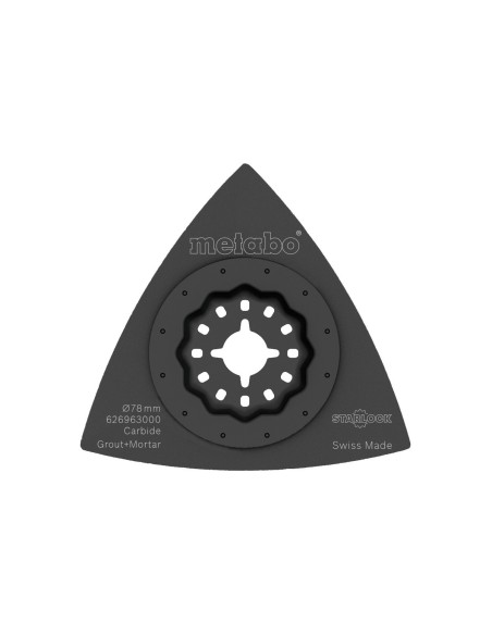 Placa abrasiva triangular, ranuras/emplaste, MD, 78 mm (626963000)
