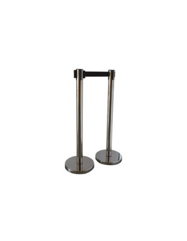 Poste Delimitador con Cinta Extensible | 78-845 Poste CR-3M INOX
