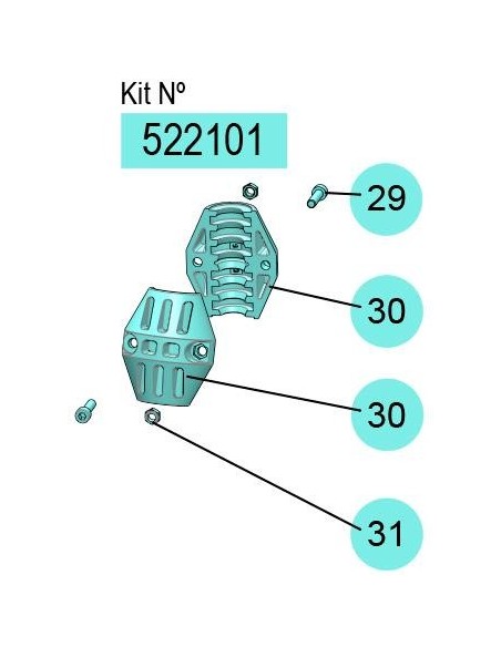 522101, KIT TOPE MANGUERA