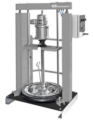 PAQUETE DE BOMBA NEUMÁTICA PUMPMASTER 60 - 12:1 PARA GRASA CON INDUCTOR NEUMÁTICO AUTOMATIC, BIDÓN 185 KG