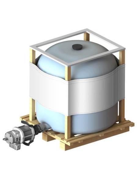 KIT DE BOMBA NEUMÁTICA PUMPMASTER 60 - 12:1 PARA GRASA, MONTAJE HORIZONTAL, CISTERNA