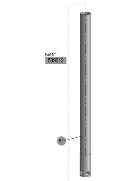 TUBO PROLONGADOR 205L-BSP/CJTO