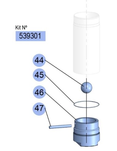 KIT VÁLVULA PIE (NPT) PM45-3,1/PM60-6,1