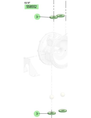558552, KIT ASIENTOS DP-200 (HYTREL)