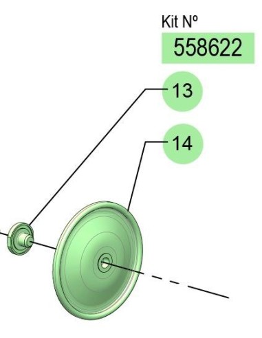 558622, KIT DC20 MEMBRANA (HYTEL)