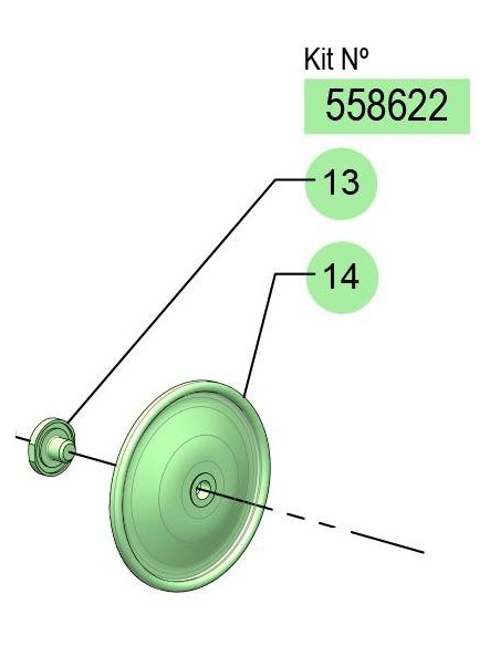 558622, KIT DC20 MEMBRANA (HYTEL)