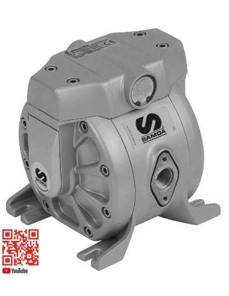 BOMBA NEUMÁTICA DE DOBLE MEMBRANA 1/2, DF50, SERIE DIRECTFLO, ALUMINIO-NBR-NBR (LUBE)