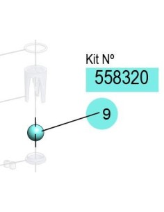 558320, KIT BOLAS DF-50/DF-30 5/8 (NBR)