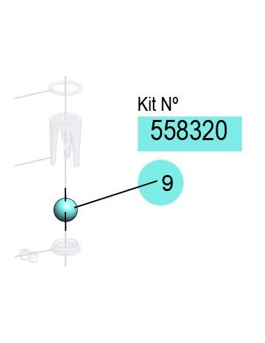 558320, KIT BOLAS DF-50/DF-30 5/8 (NBR)