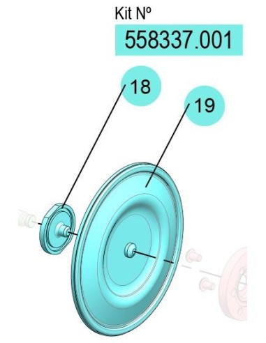 558337.001, KIT MEMBRANAS DF-30 (HYTREL) FLEXIBLES