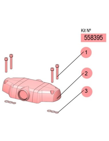 558395, KIT DISTRIBUIDOR DE AIRE DF-100 PLAST. STAND.