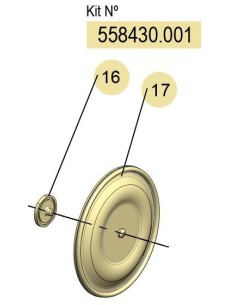 558430.001, KIT MEMBRANAS DF-50 (NBR) FLEXIBLES
