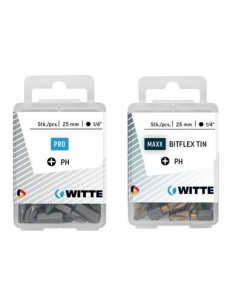 Puntas Phillips de 25 mm en cajita de plástico
