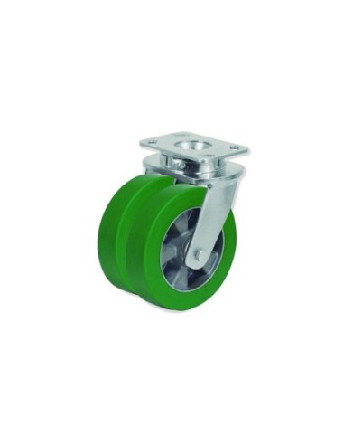 QD - Rotantes Modelo Q con Rueda Doble D Sujeción por Pletina P | 36-944/4 QDPG6 160 AEB5