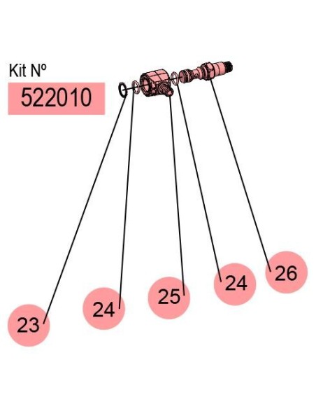 522010, KIT EJE + CONJUNTO RÓTULA