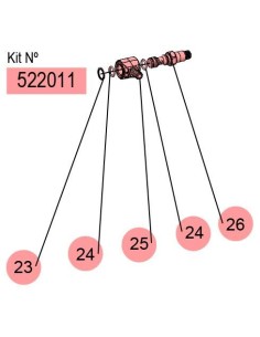 522011, KIT EJE + CONJUNTO RÓTULA